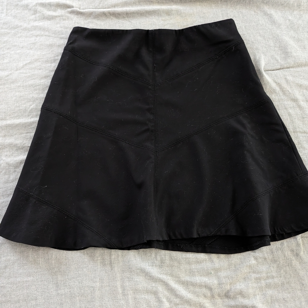 Loft A line side zip flounce skirt sz 8